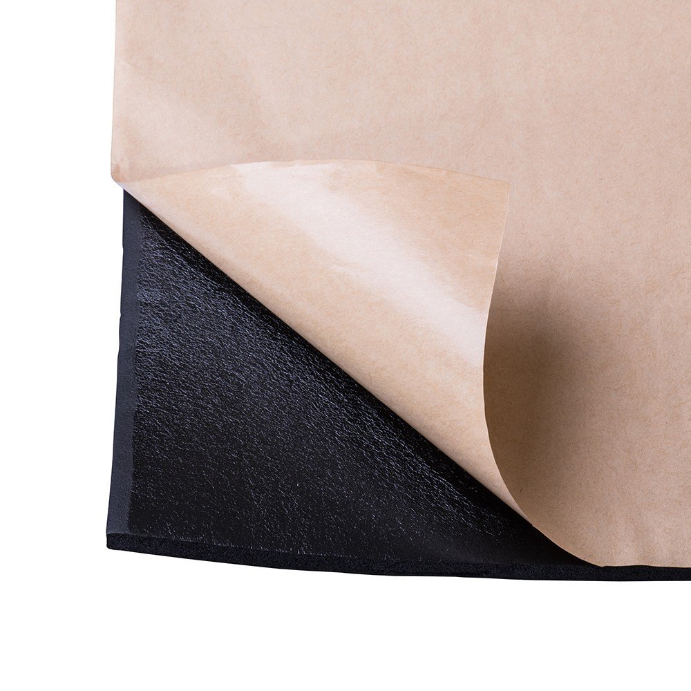 Schalldämpfender Gummi-Schaumstoff Selbstklebend ABM, 3mm, 0.25m2 Schaumstoff Kautschuk Dämmmatte ABM Insulation