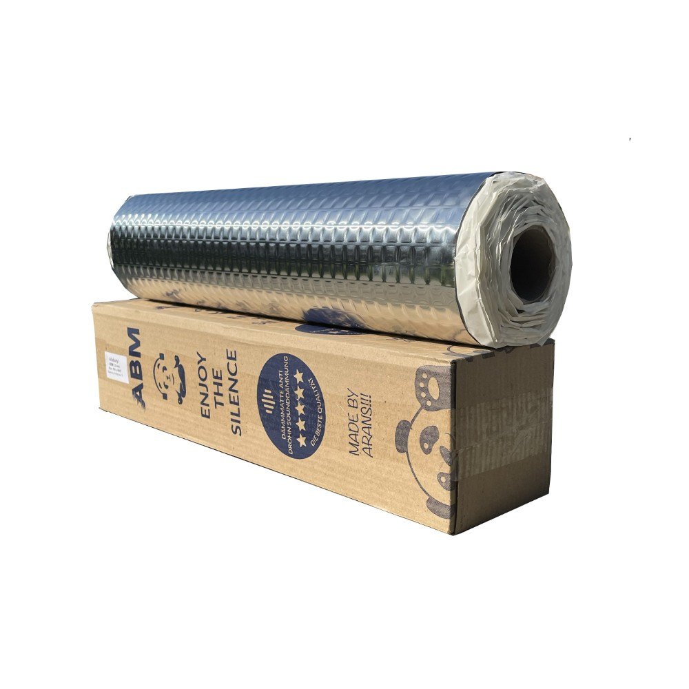 Alubutyl Dämmmatte ABM Professional Dämmung Anti Dröhn Selbstklebend 1.5mm, 2m2 Alubutyl dämmmatte ABM Professional abm butyl matte ABM Insulation