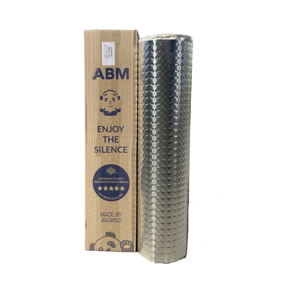 Alubutyl Dämmmatte ABM Professional Dämmung Anti Dröhn Selbstklebend 2mm, 1m2 Alubutyl dämmmatte ABM Professional Alubutyl ABM Insulation