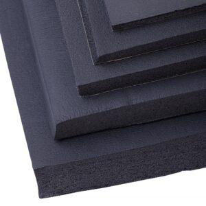Schaumstoff Dämmmatte aus Kautschuk. Isoliermatte Dämmschaummatte Selbstklebend ABM 25mm, 0.5m2 Schaumstoff Kautschuk Dämmmatte akustikschaum selbstklebend ABM Insulation