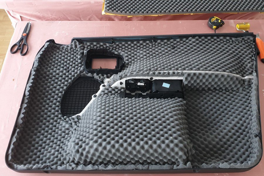 Akustikschaumstoff Sounddämmung Schallabsorbierender Noppenschaum FALA ABM 20mm, 1m2 Akustikschaumstoff Akustikschaum ABM Insulation