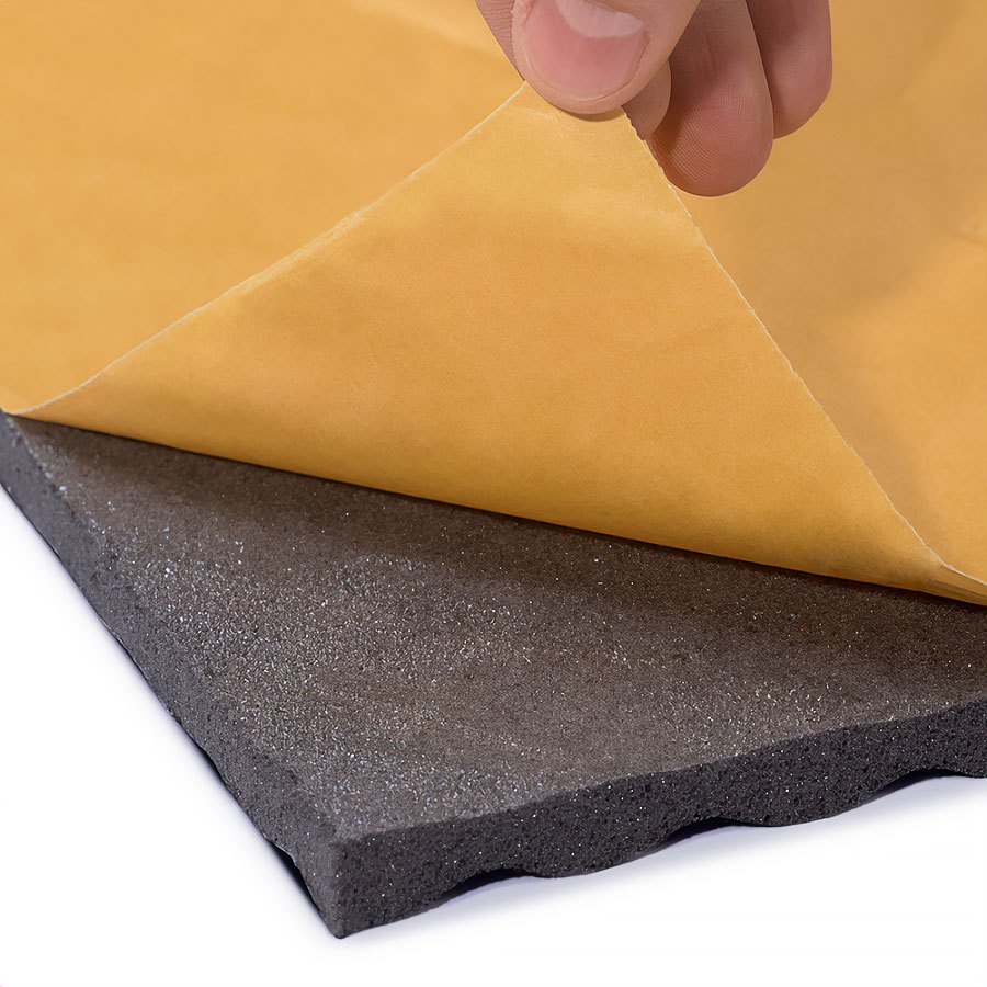 Schallabsorbierender Akustikschaum mit Memory-Folie ABM WAVE Selbstklebend, 15mm, 1m2 Akustikschaumstoff ABM Insulation