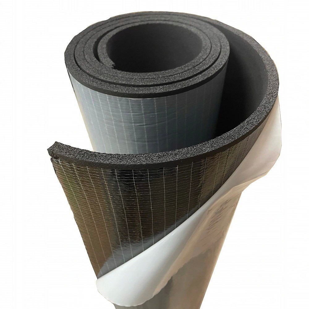 Schalldämpfender Gummi Selbstklebender Schaumstoff ABM, 6mm, 0.25m2 Schaumstoff Kautschuk Dämmmatte ABM Insulation