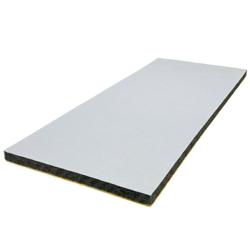 ABM schallabsorbierender Schaumstoff, weiß, selbstklebend, Polyurethan, 20mm, 2m2 abm-pa-2