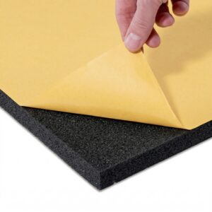 ABM schallabsorbierender Schaumstoff, weiß, selbstklebend, Polyurethan, 20mm, 2m2  abm-pa-9