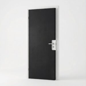 Set aus Materialien zur Schalldämmung von Zimmertüren, 2×2m2, Schwarz  abm-z1-11