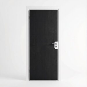 Set aus Materialien zur Schalldämmung von Zimmertüren, 2×2m2, Schwarz  abm-z1-12