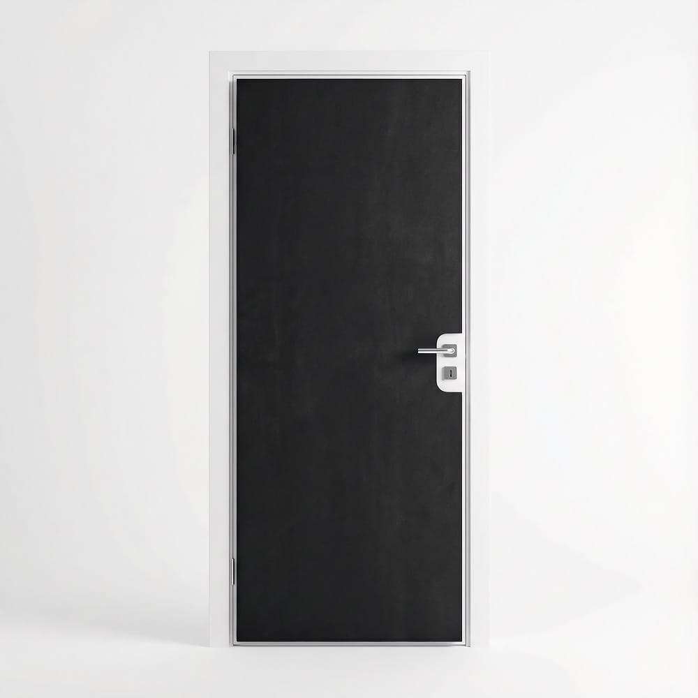 Set aus Materialien zur Schalldämmung von Zimmertüren, 2×2m2, Schwarz abm-z1-12