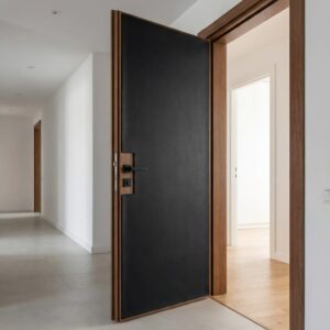 Set aus Materialien zur Schalldämmung von Zimmertüren, 2×2m2, Schwarz  abm-z1-14