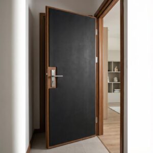 Set aus Materialien zur Schalldämmung von Zimmertüren, 2×2m2, Schwarz  abm-z1-16