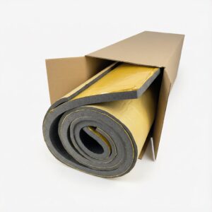 Set aus Materialien zur Schalldämmung von Zimmertüren, 2×2m2, Schwarz  abm-z1-2