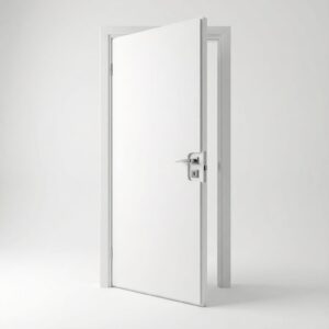 Set aus Materialien zur Schalldämmung von Zimmertüren, 2×2m2, Weiß  abm-z2-11