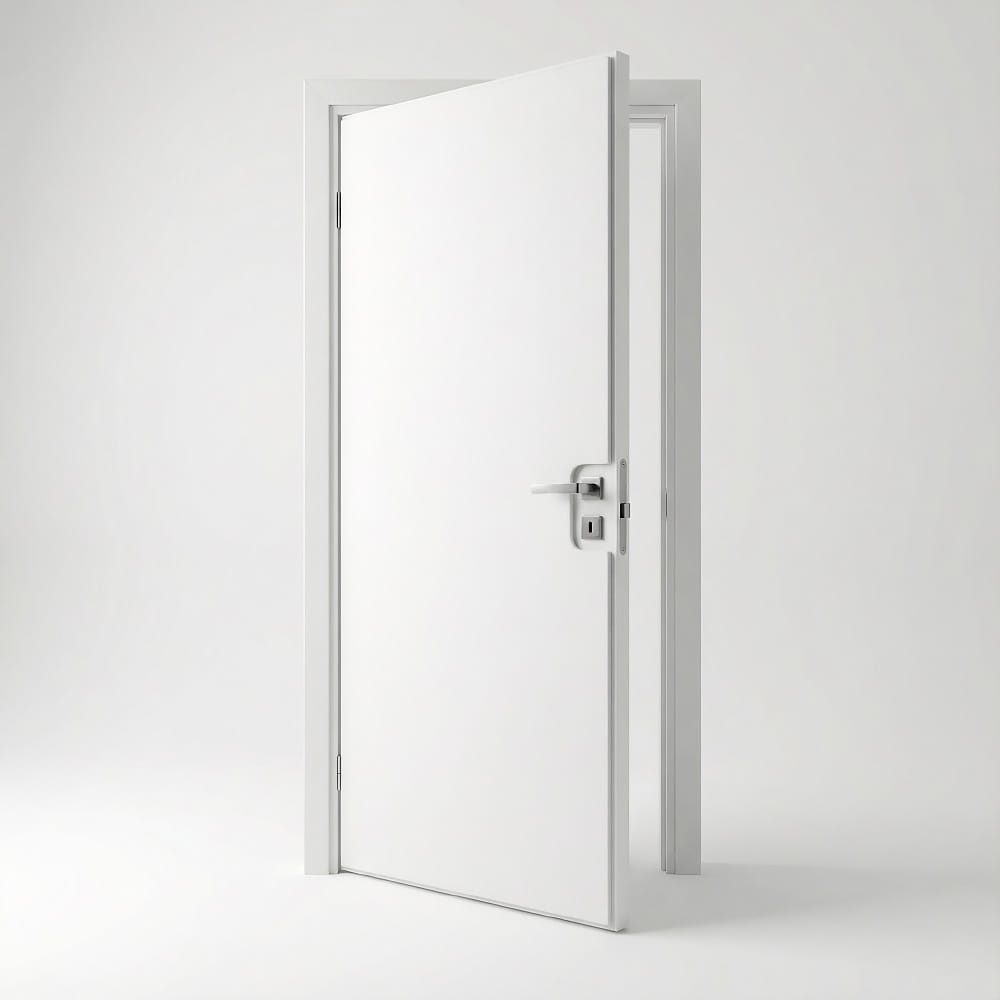 Set aus Materialien zur Schalldämmung von Zimmertüren, 2×2m2, Weiß abm-z2-11