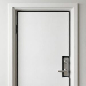 Set aus Materialien zur Schalldämmung von Zimmertüren, 2×2m2, Weiß  abm-z2-13