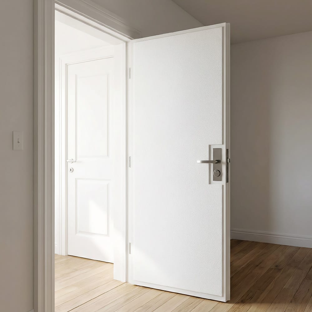 Set aus Materialien zur Schalldämmung von Zimmertüren, 2×2m2, Weiß abm-z2-14