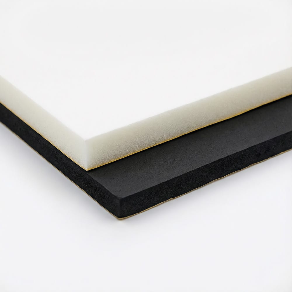 Set aus Materialien zur Schalldämmung von Zimmertüren, 2×2m2, Weiß abm-z2-8