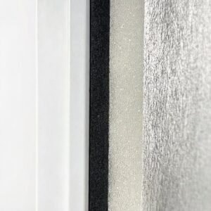 Set aus Materialien zur Schalldämmung von Zimmertüren, 2×2m2, Weiß  abm-z2-9