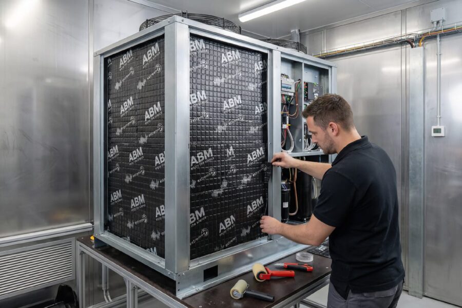 Wie können Wärmepumpen effektiv mit Butylmatten gedämmt werden? abm-55